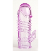 Фиолетовая насадка с коготком и шипами - 13 см. - Toyfa Basic - в Ставрополе купить с доставкой