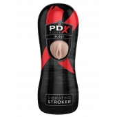 Мастурбатор-вагина Vibrating Pussy Stroker с вибрацией - Pipedream - в Ставрополе купить с доставкой