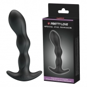 Черный анальный стимулятор простаты с вибрацией Special Anal Massager - 14,5 см. - Baile - в Ставрополе купить с доставкой