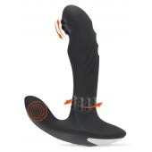 Черный вибромассажер простаты с функцией римминга Plug with Perineum Stimulator - 16,6 см. - Orion - в Ставрополе купить с доставкой