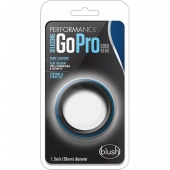 Черно-синее эрекционное кольцо Silicone Go Pro Cock Ring - Blush Novelties - в Ставрополе купить с доставкой