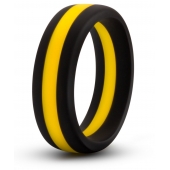 Черно-желтое силиконовое эрекционное кольцо Silicone Go Pro Cock Ring - Blush Novelties - в Ставрополе купить с доставкой