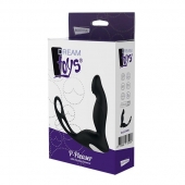 Черный вибромассажер простаты P-PLEASER W ERECTION ENHANCE - Dream Toys - в Ставрополе купить с доставкой