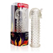 Закрытая прозрачная насадка на пенис Crystal Sleeve Faraon - 13,5 см. - Erowoman-Eroman - в Ставрополе купить с доставкой