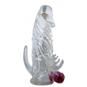 Закрытая прозрачная вибронасадка на пенис Crystal Sleeve Vibe - Erowoman-Eroman - в Ставрополе купить с доставкой