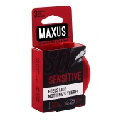 Ультратонкие презервативы в железном кейсе MAXUS Sensitive - 3 шт. - Maxus - купить с доставкой в Ставрополе