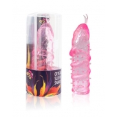 Закрытая рельефная насадка Crystal sleeve snakes в виде змеи с усиками - 14 см. - Erowoman-Eroman - в Ставрополе купить с доставкой