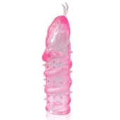 Закрытая рельефная насадка Crystal sleeve snakes в виде змеи с усиками - 14 см. - Erowoman-Eroman - в Ставрополе купить с доставкой