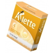 Презервативы Arlette Dotted с точечной текстурой - 3 шт. - Arlette - купить с доставкой в Ставрополе