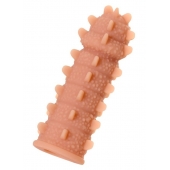 Телесная реалистичная насадка KOKOS Extreme Sleeve 04 с дополнительной стимуляцией - 12,7 см. - KOKOS - в Ставрополе купить с доставкой