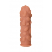 Телесная реалистичная насадка KOKOS Extreme Sleeve 11 с дополнительной стимуляцией - 12,7 см. - KOKOS - в Ставрополе купить с доставкой