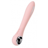Розовый силиконовый вибратор с электростимуляцией GALVANI VIBE - 21 см. - ToyFa - купить с доставкой в Ставрополе