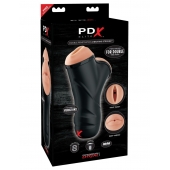Мастурбатор в колбе с двумя тоннелями Double Penetration Vibrating Stroker - Pipedream - в Ставрополе купить с доставкой