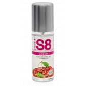 Смазка на водной основе S8 Flavored Lube со вкусом вишни - 125 мл. - Stimul8 - купить с доставкой в Ставрополе