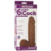 Насадка-мулат для трусиков Vac-U-Lock 6  ULTRASKYN Cock - 17,3 см. - Doc Johnson - купить с доставкой в Ставрополе
