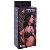 Черный поводок и чокер с кольцом Rada - Rebelts - купить с доставкой в Ставрополе