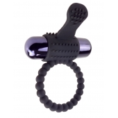 Черное эрекционное виброкольцо Vibrating Silicone Super Ring - Pipedream - в Ставрополе купить с доставкой