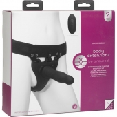 Черный полый вибрострапон Body Extensions BE Aroused - 17,78 см. - Doc Johnson - купить с доставкой в Ставрополе