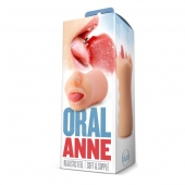 Телесный мастурбатор-ротик с язычком Oral Anne - Blush Novelties - в Ставрополе купить с доставкой
