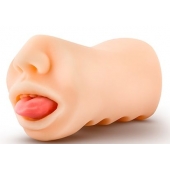 Телесный мастурбатор-ротик с язычком Oral Anne - Blush Novelties - в Ставрополе купить с доставкой