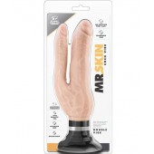 Телесный анально-вагинальный вибратор Cock Vibes - Double Vibe - 17,8 см. - Blush Novelties