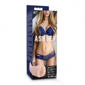 Телесный мастурбатор-вагина с вибропулей Ashley - Blush Novelties - в Ставрополе купить с доставкой