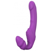 Фиолетовый безремневой вибрострапон DOUBLE DIPPER - Dream Toys - купить с доставкой в Ставрополе