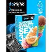 Презервативы для орального секса DOMINO Sweet Sex с ароматом мороженого - 3 шт. - Domino - купить с доставкой в Ставрополе