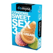 Презервативы для орального секса DOMINO Sweet Sex с ароматом мороженого - 3 шт. - Domino - купить с доставкой в Ставрополе