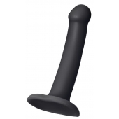 Черный фаллос на присоске Silicone Bendable Dildo S - 17 см. - Strap-on-me - купить с доставкой в Ставрополе