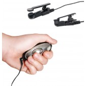 Черные электрические зажимы для сосков Shock Therapy Nipple Clamps - Pipedream - купить с доставкой в Ставрополе