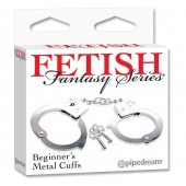Металлические наручники Beginner s Metal Cuffs - Pipedream - купить с доставкой в Ставрополе