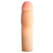Телесная насадка-удлинитель на пенис PERFORMANCE 1.5INCH COCK XTENDER - 16 см. - Blush Novelties - в Ставрополе купить с доставкой