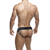 Черный мужской страпон DR. SKIN 6INCH HOLLOW STRAP ON - 16 см. - Blush Novelties - купить с доставкой в Ставрополе