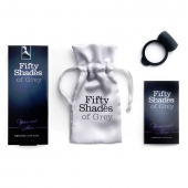 Темно-серое эрекционное кольцо Vibrating Love Ring с вибрацией - Fifty Shades of Grey - в Ставрополе купить с доставкой