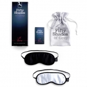 Набор из двух масок на глаза Soft Blindfold Twin Pack - Fifty Shades of Grey - купить с доставкой в Ставрополе