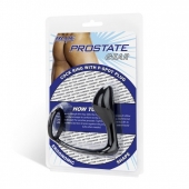 Стимулятор простаты с фиксацией эрекционным кольцом Prostate Gear - BlueLine - в Ставрополе купить с доставкой
