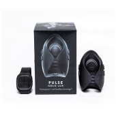Темно-серый инновационный мужской осциллятор PULSE SOLO LUX с пультом ДУ - Hot Octopuss - в Ставрополе купить с доставкой