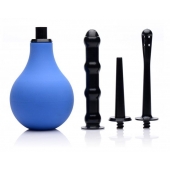 Анальный душ с 3 насадками Premium One-way Valve Anal Douche Set - XR Brands - купить с доставкой в Ставрополе