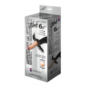 Пояс-трусики с насадкой Glamour - 17 см. - LOVETOY (А-Полимер) - купить с доставкой в Ставрополе