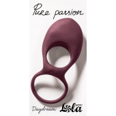 Бордовое эрекционное виброкольцо Daydream - Lola Games - в Ставрополе купить с доставкой