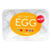Набор из 6 мастурбаторов Tenga EGG Easy Beat с различным рельефом - Tenga - в Ставрополе купить с доставкой