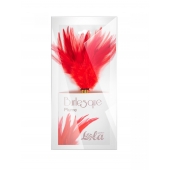 Красный перьевой тиклер Plume - 23 см. - Lola Lingerie - купить с доставкой в Ставрополе