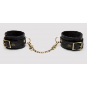 Черные оковы на ноги Bound to You Faux Leather Ankle Cuffs - Fifty Shades of Grey - купить с доставкой в Ставрополе