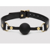 Черный кляп-шар Bound to You Faux Leather Ball Gag - Fifty Shades of Grey - купить с доставкой в Ставрополе