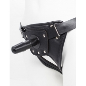 Черный пояс для насадок CLASS STRAP Restyling - LOVETOY (А-Полимер) - купить с доставкой в Ставрополе