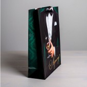 Бумажный пакет «Лучшему!» - 23 х 27 см. - Сима-Ленд - купить с доставкой в Ставрополе