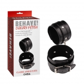 Черные оковы Classic Ankle Cuffs - Chisa - купить с доставкой в Ставрополе