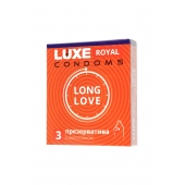 Презервативы с продлевающим эффектом LUXE Royal Long Love - 3 шт. - Luxe - купить с доставкой в Ставрополе