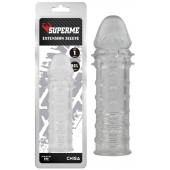 Прозрачная реалистичная насадка на пенис Extra Texture Sleeve - 16,2 см. - Chisa - в Ставрополе купить с доставкой